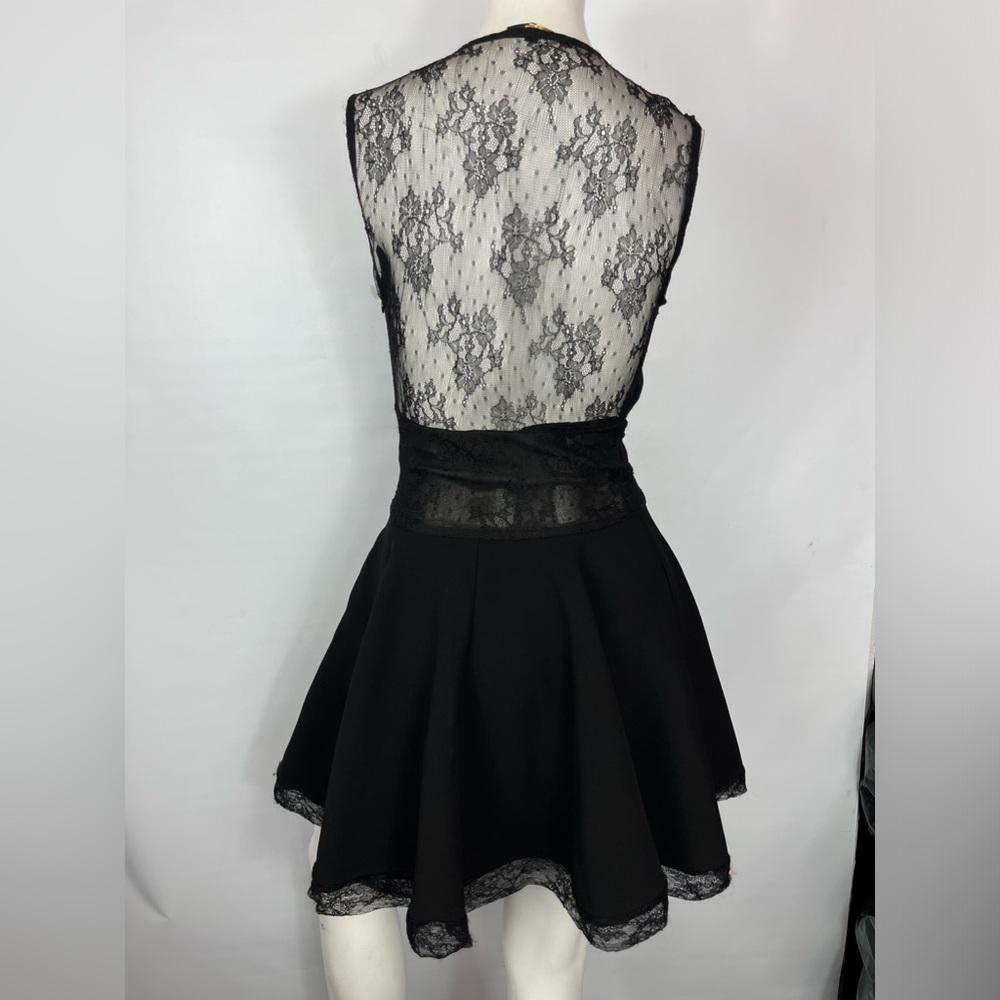 Maje Black Lace Top Dress - Gem Maje Black Lace Top Dress - Gem